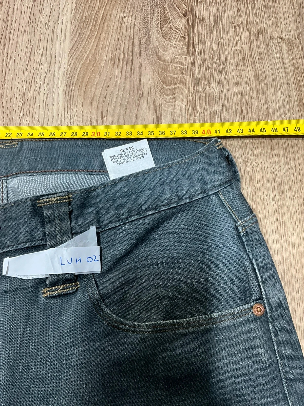 Jean Levi's 504 Coupe Regular Straight W34 L30 Vintage Coton GrisLvh 022 – photo 14